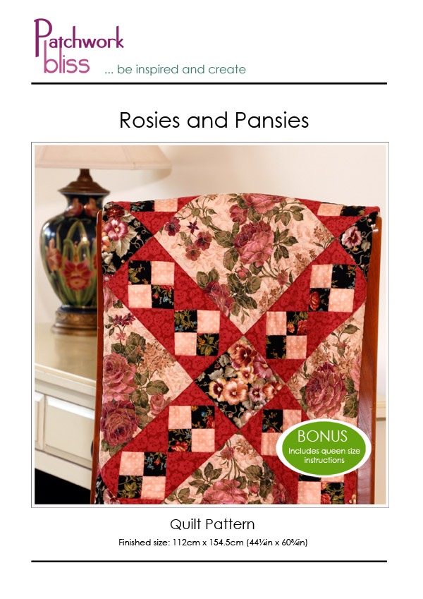 Rosies and Pansies Quilt Pattern